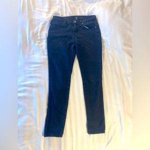 BLACK SKINNY JEANS- streatchy, size 26, tall